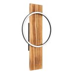 Eglo Applique Murale Boyal Bois Noir, Rouille 12W 1700lm - 830 Blanc Chaud
