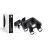 D'Lite Plafond Spot Clio Aluminium Noir Inclinable| Convient pour 4x GU10