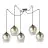 Emibig Suspension Luminaire Level Acier Noir | Convient pour 5x E27 - Max 15W