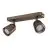 Eglo Plafond Spot Camaldoli Acier Laiton | Convient pour 2x GU10