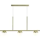 Nordlux Contina Suspension Luminaire Métal 3-Spot Laiton | Convient pour 3x G9
