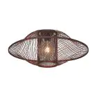 Good&Mojo Plafonnier Maui Bambou Burgundy L | Convient pour 1x E27 