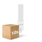 Lot 10x Noxion Lucent PL-S LED 2.8W - 840 Blanc Froid | 2-Pins - Équivalent 5W