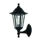Eglo Applique Murale Duanera Noir | IP44 - Convient pour 1x E27