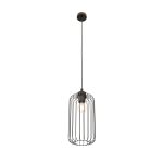 Emibig Hanglamp Vander Staal Zwart | Geschikt voor 1x E27 - Max 15W