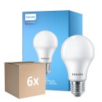 Voordeelpak 6x Philips  CorePro LED Lamp E27 Peer Mat 10W 1055lm - 840 Koel Wit | Vervangt 75W
