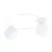 Emibig Plafondlamp Sopra Staal Wit | Geschikt voor 2x E14 - Max 10W