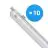 Voordeelpak 10x Philips LED Waterdichte Montagebalk CoreLine WT120C 42.9W 6000lm - 840 Koel Wit | 150cm