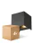 Voordeelpak 4x D'Lite LED Wandlamp Elingen Aluminium Zwart 4.9W 480lm - 830 Warm Wit | IP65