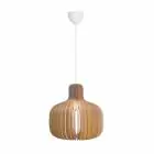 Nordlux Hazo 43 Pendelarmatuur Hout Bruin | Geschikt voor 1x E27