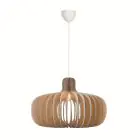 Nordlux Hazo 65 Pendelarmatuur Hout Bruin | Geschikt voor 1x E27