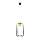 Emibig Hanglamp Vander Staal Zwart | Geschikt voor 1x E27 - Max 15W