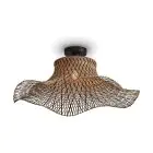 Good&Mojo Plafondlamp Ibiza Bamboe Zwart L | Geschikt voor 1x E27 